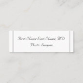 Mini Carte de visite de chirurgien plasticien ordinaire (Devant)