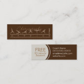 Mini Carte de visite de chorégraphie (Devant / Derrière)