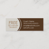 Mini Carte de visite de chorégraphie (Dos)