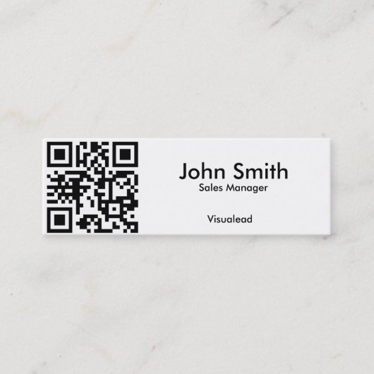Mini Carte de visite de code de QR (Devant)