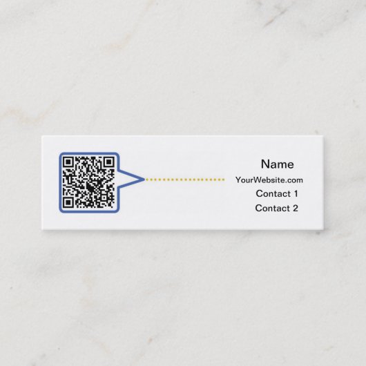 Mini Carte de visite de code de QR (Devant)