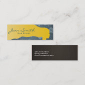 Mini Carte de visite de coiffeur de fille de cheveux (Devant / Derrière)