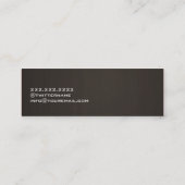 Mini Carte de visite de coiffeur de fille de cheveux (Dos)