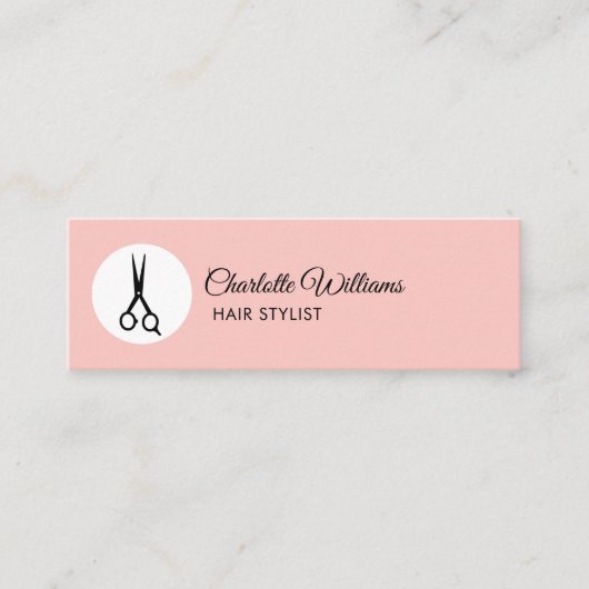 Mini Carte de visite de coiffeur moderne (Devant)