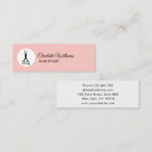 Mini Carte de visite de coiffeur moderne (Devant / Derrière)