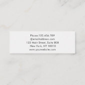 Mini Carte de visite de coiffeur moderne (Dos)