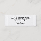 Mini Carte de visite de coiffeur propre et conservateur (Devant)