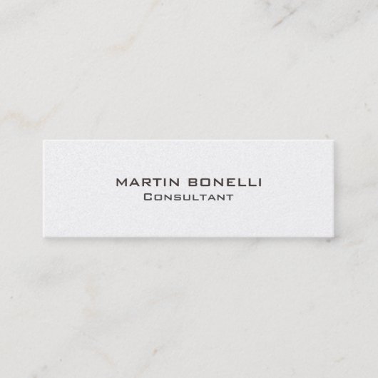 Mini Carte de visite de coin arrondi transparent (Devant)