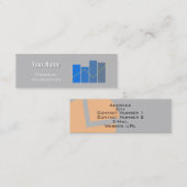 Mini Carte de visite de comptabilité financière (Devant / Derrière)