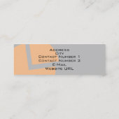 Mini Carte de visite de comptabilité financière (Dos)