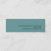 Mini Carte de visite de concepteur d'intérieur rouge pâ (Dos)