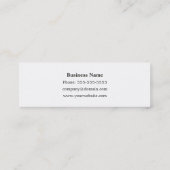Mini Carte de visite de consultant élégant classique (Dos)
