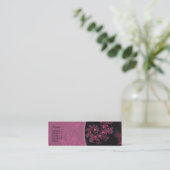 Mini Carte de visite de contact de fleurs de passion (Debout devant)
