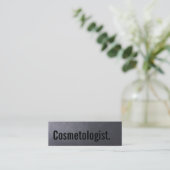 Mini Carte de visite de Cosmetologist de noir de (Debout devant)