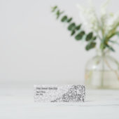 Mini carte de visite de courbe "Argent" de Glitz (Debout devant)