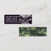 Mini Carte de visite de crâne de démon (Devant / Derrière)