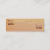 Mini Carte de visite de cuisine (Dos)