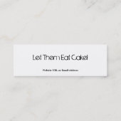 Mini Carte de visite de Cupcake Bakery Company (Dos)