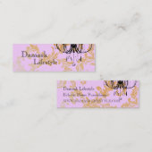 Mini Carte de visite de damassé de lustre (Devant / Derrière)
