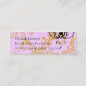 Mini Carte de visite de damassé de lustre (Dos)