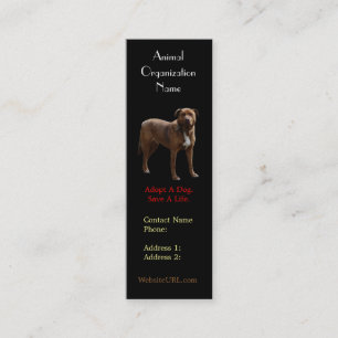 Mini Carte de visite de délivrance de chien de photo d