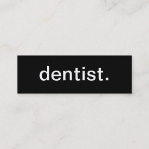 Mini Carte de visite de dentiste