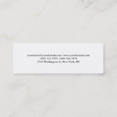 Mini Carte de visite de design professionnel mince et é (Dos)