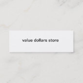 Mini Carte de visite de directeur (Dos)