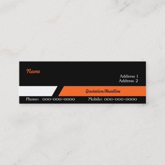 Mini Carte de visite de directeur commercial (Devant)
