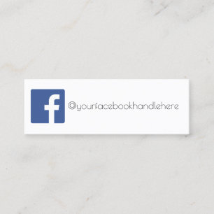 Mini carte de visite de facebook
