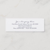 Mini Carte de visite de faucon-mite de colibri (Dos)