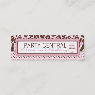 Mini Carte de visite de fille de guépard