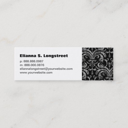 Mini Carte de visite de Fleur de Lys Personal (Devant)