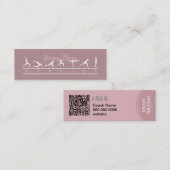 Mini Carte de visite de flux de yoga (Devant / Derrière)