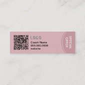 Mini Carte de visite de flux de yoga (Dos)