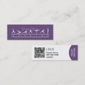 Mini Carte de visite de flux de yoga (Devant / Derrière)