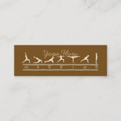 Mini Carte de visite de flux de yoga (Devant)