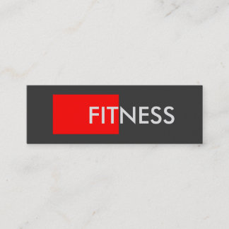 Mini Carte de visite de formation Slim Red Grey