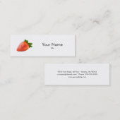 Mini Carte de visite de fraise (Devant / Derrière)