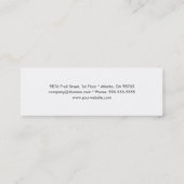 Mini Carte de visite de fraise (Dos)