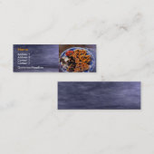 Mini Carte de visite de gaufres (Devant / Derrière)