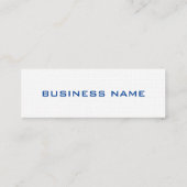 Mini Carte de visite de gestionnaire unique Slim Linen (Dos)