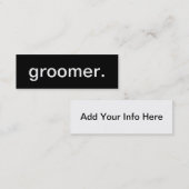 Mini Carte de visite de Groomer (Devant / Derrière)