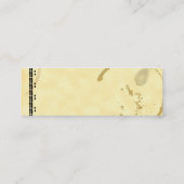 Mini Carte de visite de Grunge de la machine à écrire à (Dos)