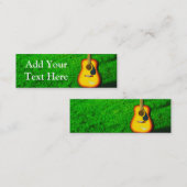 Mini Carte de visite de guitare (Devant / Derrière)