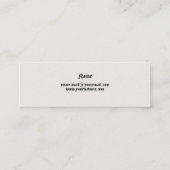 Mini Carte de visite de journal (Dos)