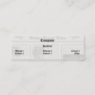 Mini Carte de visite de journal