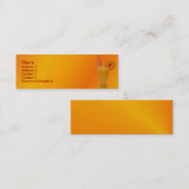 Mini Carte de visite de jus d'orange (Devant / Derrière)