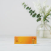 Mini Carte de visite de jus d'orange (Debout devant)