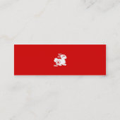 Mini Carte de visite de lapin (Dos)